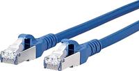 Metz Connect 130845A044-E RJ45 Netwerkkabel, patchkabel CAT 6A S/FTP 10.00 m Blauw Snagless 1 stuk(s) - thumbnail
