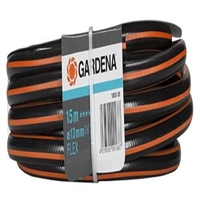 Gardena Flex Tuinslang 15m - 1/2" Diameter, Power Grip, Kinkvrij & 20 Jaar Garantie