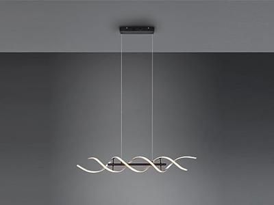 Trio Design led hanglampSequence geborsteld metaal - 341810205
