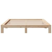 Bedframe zonder matras massief grenenhout 200x200 cm - thumbnail