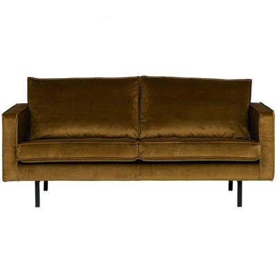 WOOOD Bank 'Rodeo' 2,5 zits, Velvet, kleur Honey (geel)