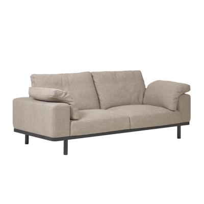 Kave Home 3-zits Bank 'Noa' met kussens, kleur Beige / Zwart