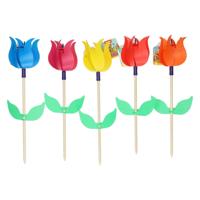 Toi-Toys Houten windmolen tulp - thumbnail