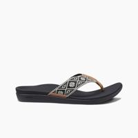 REEF Ortho Woven Slipper Dames Black/White 11 - thumbnail