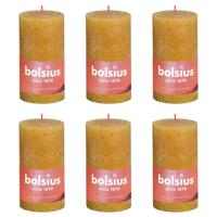 Bolsius rustiek stompkaars 130/68 honey yellow a4 - thumbnail