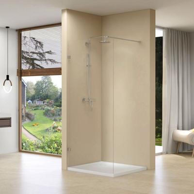 Inloopdouche Van Rijn ST01 Met Scharnieren En Stabilisatiestang 98x200 cm Helder Glas 8 mm Chroom van Rijn Inloopdouche Van Rijn ST01 Met Scharnieren En Stabilisatiestang 98x200 cm Helder Glas 8 mm Chroom van Rijn
