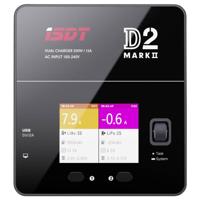 ISDT D-2 MARK2 Multifunctionele modelbouwlader 12 A Li-poly, Li-ion, LiFePO, LiHV, NiMH, NiCd, Lood - thumbnail