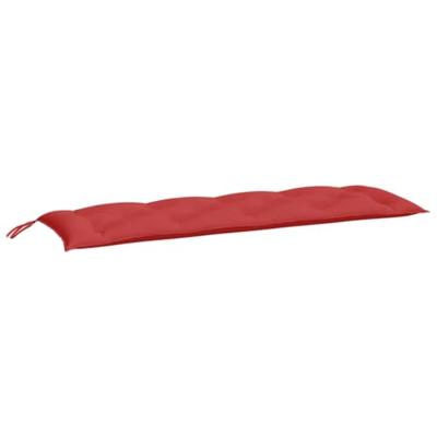 VidaXL Tuinbankkussens 2 st 150x50x7 cm oxford stof rood - thumbnail
