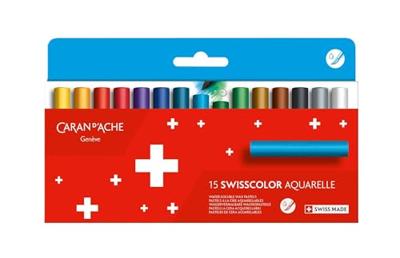 Caran Dache Caran d'ache neocolor ii, junior, l: 5 cm, dikte 8,5 mm, diverse kleuren, 15 stuk/ 1 doos