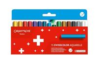 Caran Dache Caran d'ache neocolor ii, junior, l: 5 cm, dikte 8,5 mm, diverse kleuren, 15 stuk/ 1 doos - thumbnail