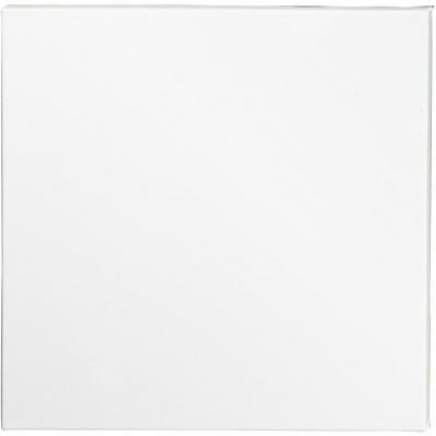 Creativ Company Canvas, d: 1.6 cm, afm 50x50 cm, 360 gr, wit, 5 stuk/ 1 doos
