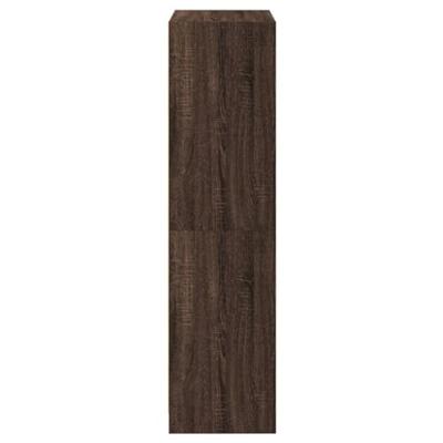 Hoge kast met deuren 68x37x142 cm bewerkt hout bruin eikenkleur