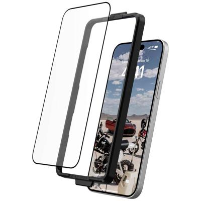 URBAN ARMOR GEAR PLUS Tempered Glass Screen Protector Apple iPhone 15 Plus [9H Dubbel gehard glas, anti-vingerafdruk, incl. montageset, 0,33 mm dun, ultrahelder].