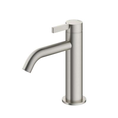 Hotbath Ace Wastafelmengkraan - laag - opbouw - zonder waste - Geborsteld Nikkel AC003GN