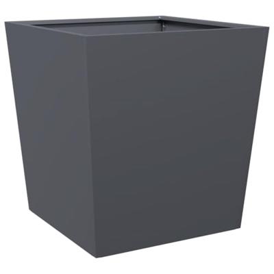 VidaXL Plantenbakken 2 st 50x50x50 cm staal antracietkleurig VidaXL Plantenbakken 2 st 50x50x50 cm staal antracietkleurig