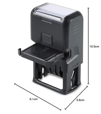 Trodat Printy-Dater Datumstempel 41 x 24 mm (bxh) Grijs, Zwart - thumbnail