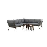 Rebellenclub Syros Hoekloungeset - Bruin - thumbnail