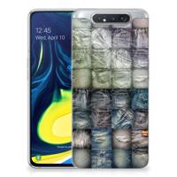Silicone Back Cover Samsung Galaxy A80 Spijkerbroeken - thumbnail