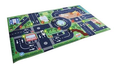 Vloerkleed verlichte auto - BUKI meerkleurig