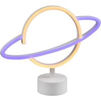 LED Tafellamp - Tafelverlichting - Trion World - 1.6W - USB-aansluiting - Rond - Mat Wit - Kunststof - thumbnail