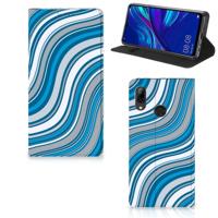 Huawei P Smart (2019) | Hoesje met Magneet | Waves Blue - thumbnail