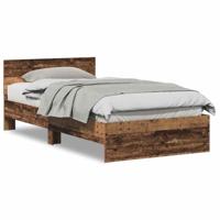 Bedframe met Hoofdeinde Oud Hout 100 x 200 cm Bewerkt hout - thumbnail