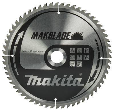 Makita Afkortzaagblad voor Hout | Makblade | Ø 260mm Asgat 30mm 60T - B-32801 Makita Afkortzaagblad voor Hout | Makblade | Ø 260mm Asgat 30mm 60T - B-32801