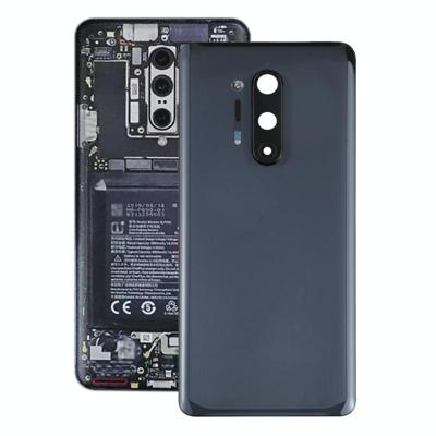 Batterij achterklep met cameralensdeksel voor OnePlus 8 Pro (zwart)
