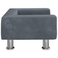 VidaXL Hondenmand 50x40x26,5 cm fluweel donkergrijs - thumbnail