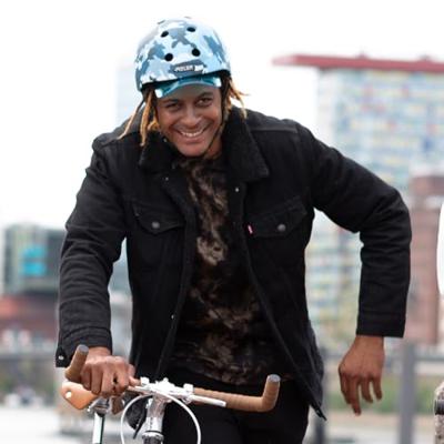 Melon helm urban active camouflage blue