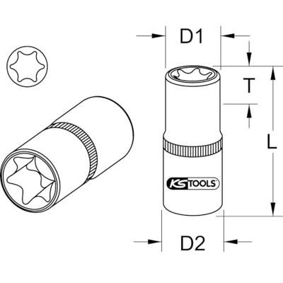 KS Tools 9114336 9114336 Verwisselbare kop