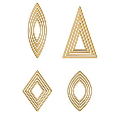 Vaessen Creative • mini snijmallen basisvormen 1 16st.