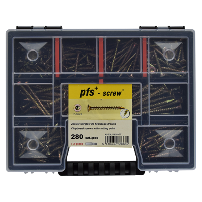 pgb-Europe PGB-FASTENERS | Assortimentsdoos schroeven 280 dlg PWVTV ZnG - ASS008002028002