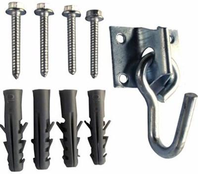 Vivere HOOK2 muurbeugel voor klapstoelen Zwart, Roestvrijstaal