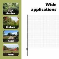 VidaXL Hek met paal grijs 1,4 x 25 m staal en pvc - thumbnail