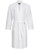 Morgenstern Morgenstern badjas Luca wafelstof Kimono 120cm Wit XL - thumbnail