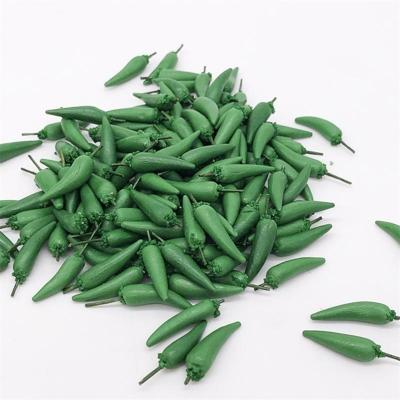 20 stuks/2 Packs 1:12 Mini Doll House keuken slinger Dollhouse accessoires groenten en fruit Pocket groene peper