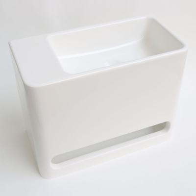 INK Hangar Fontein - 40x20x30cm - wasbak rechts - 0 kraangaten - polystone wit glans 3401020