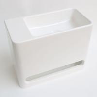 INK Hangar Fontein - 40x20x30cm - wasbak rechts - 0 kraangaten - polystone wit glans 3401020 - thumbnail