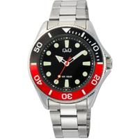 Q&Q GENT DIVER BLACK & RED Heren horloge - thumbnail