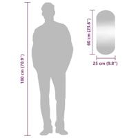 VidaXL Wandspiegel 25x60 cm ovaal glas - thumbnail
