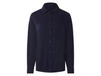 esmara Mousseline dames blouse (Marineblauw, XS (32/34)) - thumbnail