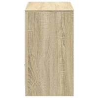Tv-meubel met LED 91x34x61 cm bewerkt hout sonoma eikenkleurig - thumbnail