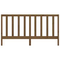 Hoofdbord 206x4x100 cm massief grenenhout honingbruin - thumbnail