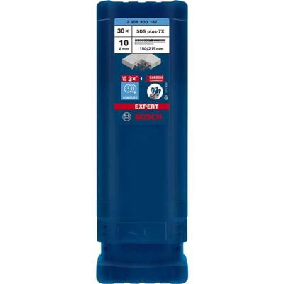 Bosch Accessories EXPERT SDS plus-7X 2608900187 Hamerboor 30-delig 10.00 mm Gezamenlijke lengte 215 mm SDS-Plus 30 stuk(s)