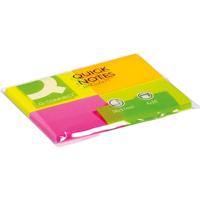 Q-CONNECT Quick Notes, ft 38 x 51 mm, 50 vel, pak van 4 blokken in neonkleuren - thumbnail
