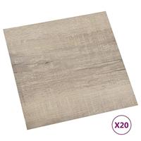 VidaXL Vloerplanken 20 st zelfklevend 1,86 m² pvc taupe - thumbnail