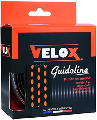 Velox stuurtape bi-color 3.0 zwart/oranje (2st)