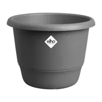 Bloempot - ELHO - Amiga Rond 40 - Zwart - Ø 39 x H 29 cm - Buiten - 100% gerecycled - thumbnail