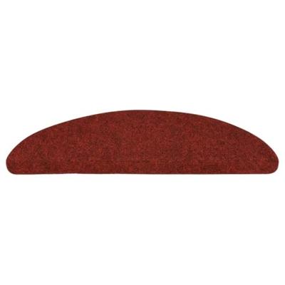 VidaXL Trapmatten zelfklevend 5 stuks 56x17x3 cm bordeaux rood halfrond VidaXL Trapmatten zelfklevend 5 stuks 56x17x3 cm bordeaux rood halfrond